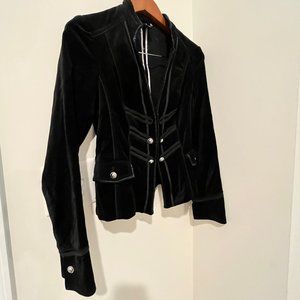 White House Black Market - Stylist Velvet Jacket in Black - Size: 0